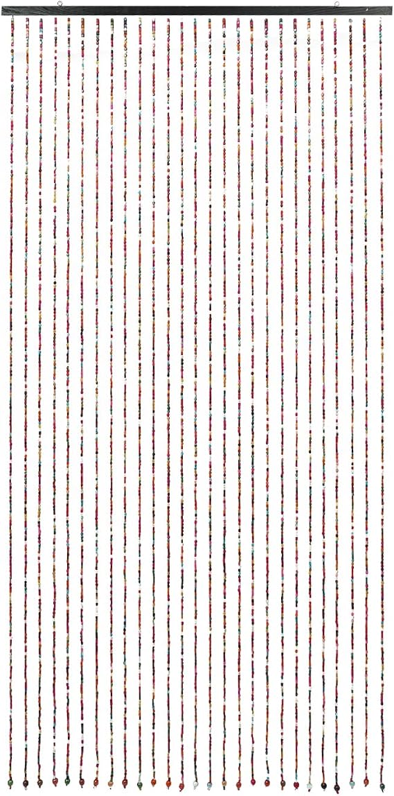 Door Beaded Curtain,Bamboo Wood Beaded Curtain,Beaded Curtains Door Sparkle Beads Curtain,Closet Curtains,Room Divider Privacy Decor,Doorway Bead String Curtain,for Bedroom,Party,Corridors