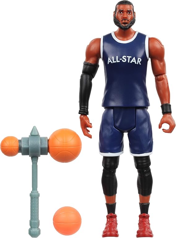 Oonies Space Jam: A New Legacy - Baller Action Figure - 5" Lebron James with Acme B-Ball Blocker