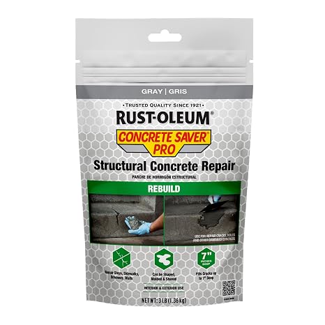 Rust-Oleum Concrete Saver Pro Structural Concrete Repair, 3 lb, Gray