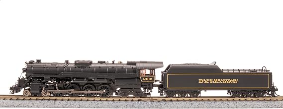 Broadway Limited 7408 Reading T1 4-8-4, RBMN #2102,#34;Blue Mountain & Reading Scheme, Paragon4 Sound/DC/DCC, Smoke, N Scale