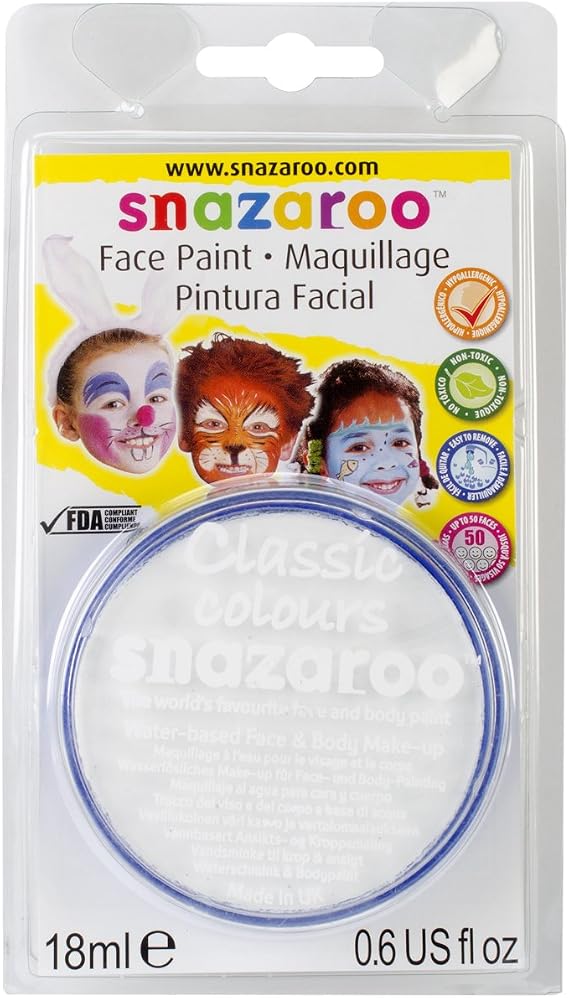 Reeves Snazaroo Face Paint, 18ml, White