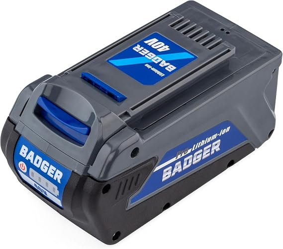 Wild Badger Power WB40V4.0AHB 40 Volt 4.0Ah Lithium-Ion Battery, Blue High-Capacity Power for 40V Tools, Compatible with String Trimmers, Leaf Blowers, Lawn Mowers & More