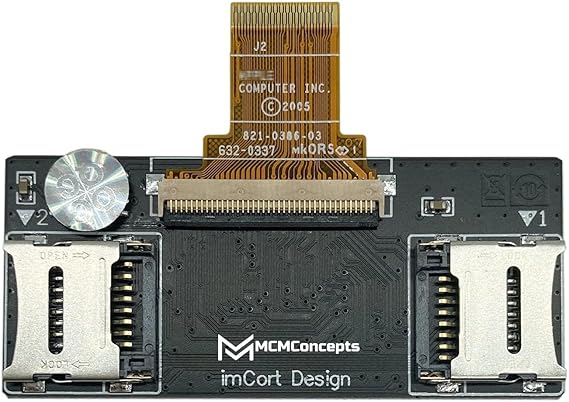 MCMConcepts Dual Micro SD Adapter for iPod Classic/Video 5th 6th 7th for iFlash Reader