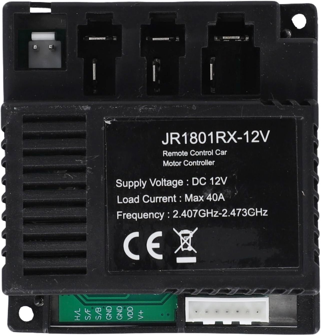12V Electric Car Receiver 2.4G Remote Control Kit for Children Ride On Cars JR1801RX Replacement Parts with 7-Pin Connector Compatible with Welye Toys(JR1801RX 12V Receiver)