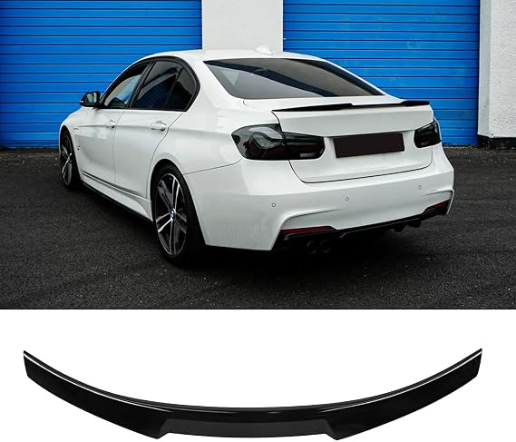 Gloss Black Rear Trunk Spoiler Lip Compatible with BMW 3 Series F30 Sedan 2012-2018 & F80 M3 2014-2018, M4 Style Aero Decklid Wing Replacement for 320i 328i 330i 335i 340i