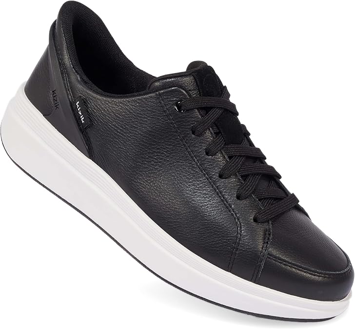 Kizik Sydney Womens Slip On Shoes: Comfortable, Casual Slip On Sneakers, Full Grain Tumbled Leather, Wide Toe Box Options, Hands Free Convenience