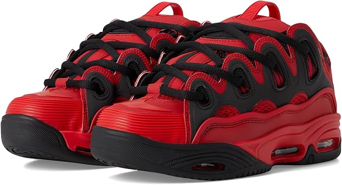 Osiris Mens D3 2001 Red/Black/Red 8 M