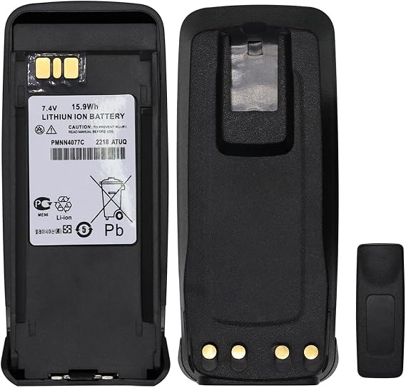 NNTN4077 Battery NNTN4103 [Upgraded] for Motorola XPR6350 XPR6380 XPR6500 | Battery for XPR6550, XPR6580, XPR8300, XTR8300, XPR4380, XPR6100, XPR6300 Battery With Belt Clip