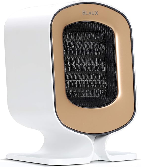 BLAUX Heatcore Space Heater - 1200W Energy-Efficient Portable Heaters for Indoor Use | Ceramic Small Space Heater for Bedroom and Office | Electric Office Desk Heater with Filter & Tip Over Safety