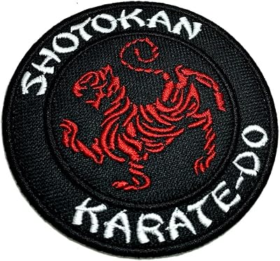 ATM190T Karate Shotokan Embroidered Patch Iron or Sew Kimono 3.74 3.74 in