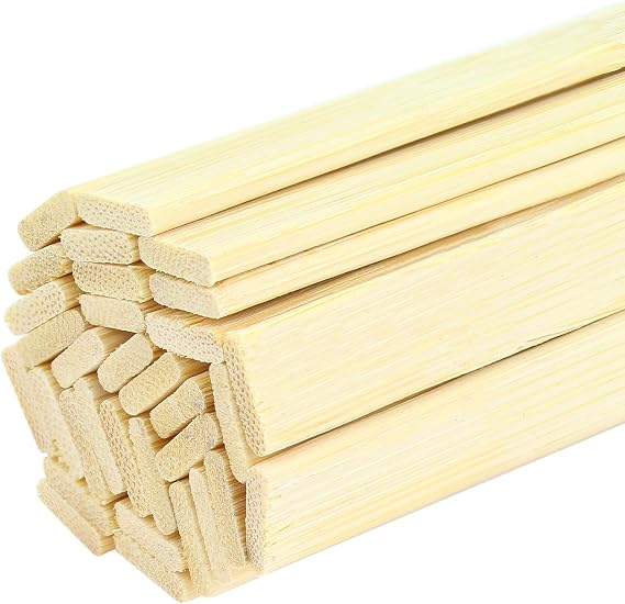 11.8 inches Wood Craft Sticks - Natural Bamboo Sticks, 30PCS