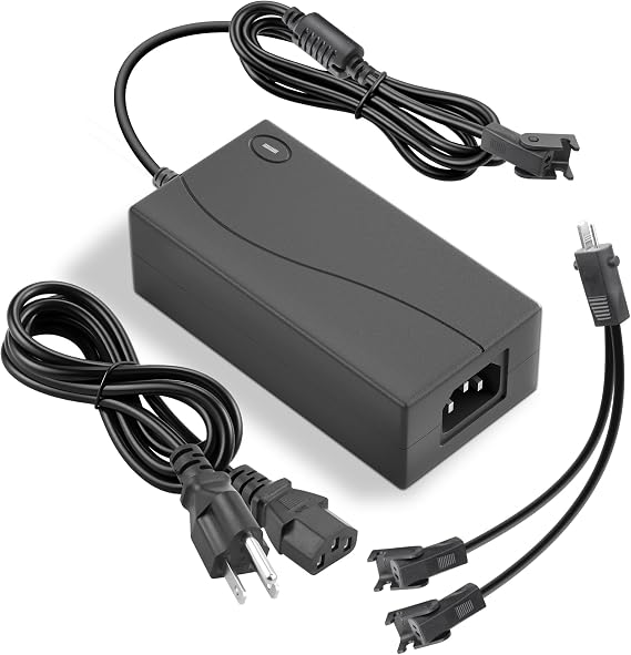 Universal Power Recliners Power Supply - 2 Pin Electric Recliner Power Cord | 29V 2A 10ft Power Adapter Replacement for Recliners Lift Chair Reclining Sofa Couch Standing Desk - AC/DC Switching Adapter