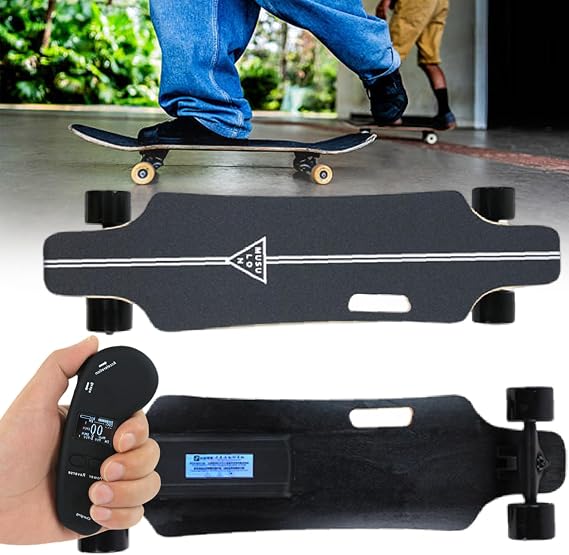 Electric Skateboards - 700w Brushless Hub Motor, 7-Layer Maple Deck, 330lbs Load, Motorized Cruiser Board, 15-30km Range (Optional) For Teens &amp; Pros 22km