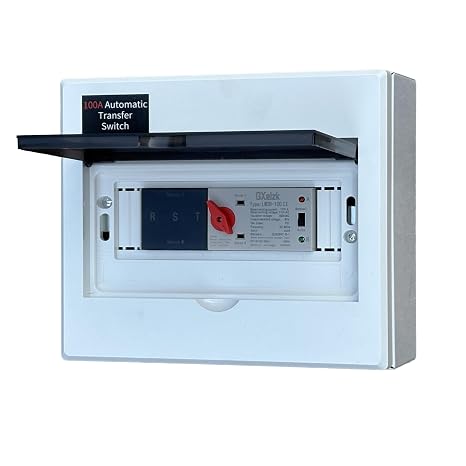 Automatic Generator Transfer Switch 100A 3P 4-Wire 120/240V Automatic/Manual Generator Transfer Switch Ensures Stable Power Transmission, Easy to Use