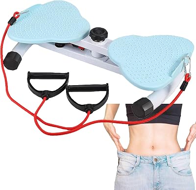 Exercise Waist Twisting Machine Waist Sculpture Twister Ab Twister Board Body Twister Ankle Body Aerobic Exercise Foot Exercise Fitness Twister Balance Rotating BoardBlue,12x53x33cm