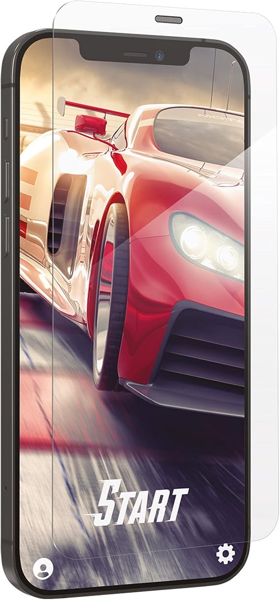 ZAGG InvisibleShield - Glass Elite+: Gamers Edition - Full-Screen Coverage with Maximum Touch Sensitivity - for iPhone 12 Pro Max, Clear, 200107856