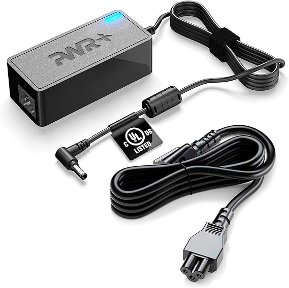 AC Adapter Laptop Charger for LG-Gram: 13.3 14 15 15.6 17 13Z950 13Z970 13Z940 13Z975 13Z980 14Z950 14Z970 14Z980 15Z960 15Z970 15Z975 15Z980 ADS-40MSG-19 Extra Long Power Cord Round Tip UL Listed