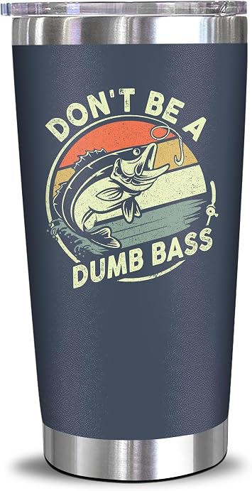 NewEleven Fathers Day Gift For Dad, Him, Men - Fishing Gifts For Men - Cup Gift For Fisherman, Father - Dad Birthday Gift From Wife, Kids - 20 Oz Tumbler