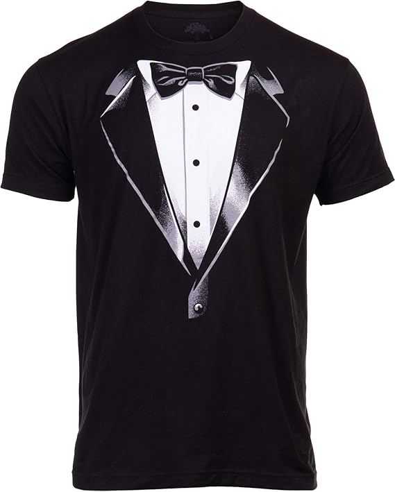 Tuxedo T-Shirt | Classic Party Humor Vintage Funny Tux Tee Joke Concert Festival Shirt for Men Women