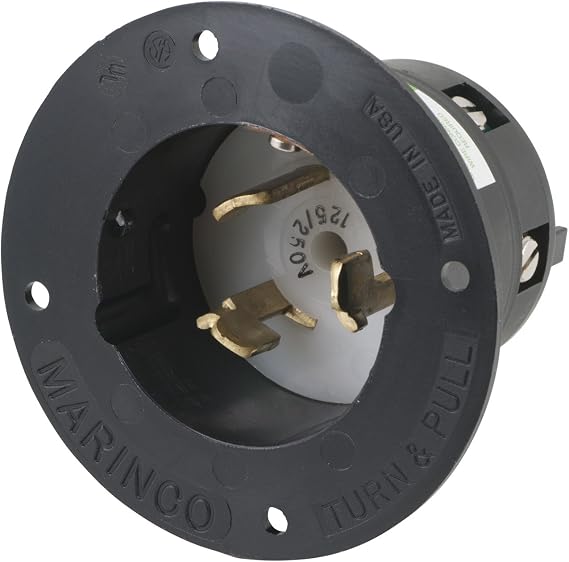 Marinco CS6375 50A 125/250V FLANGED
