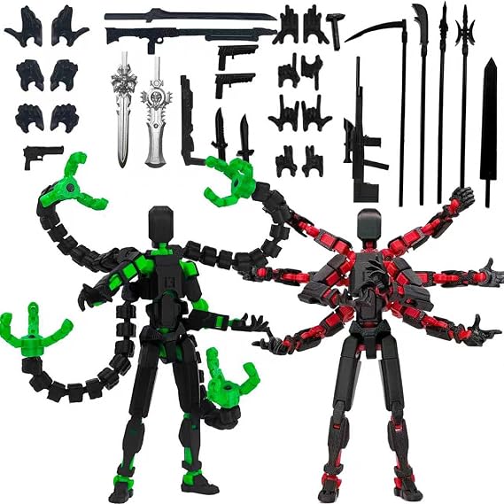 2pcs 3D Printed Already Assembled Tight Joints Action Figures 13 Robot