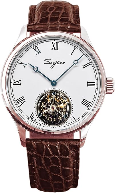 Enamel Dial Tourbillon Master Seagull ST8230 Movement Sapphire Crystal Men's Mechanical Watch 1963 SU8230RGW
