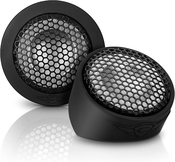Cadence QR20T 0.75 Inch Neodymium Dome Tweeters, 140 Watts Peak Power, 4 Ohms, 60 Watts RMS Car Audio, Pair