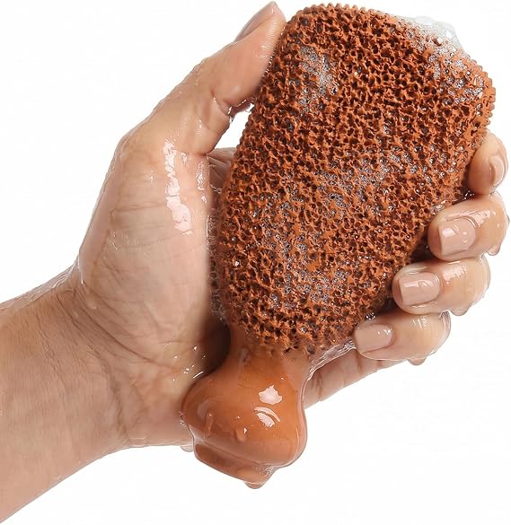 Pumice Stone for Feet Lasts 5+ Years Foot Exfoliator Scrubber Callus Remover Made of Natural Terra-Cotta