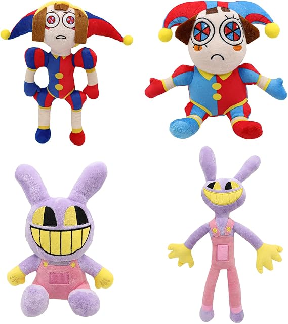 SAJISP Amazing Digital Circus Plush Toy 10.75" Plush Pomuni Plush Toy Gift for Kids and Adults Birthday Halloween Christmas Choice Boys Girls