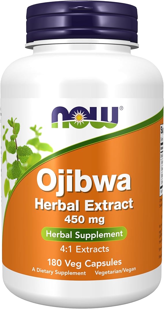 NOW Supplements, Ojibwa Herbal Extract 450 mg, 180 Veg Capsules