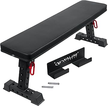 Valor Fitness Flat Weight Benches- Flat Weight Benches with High Density Padding and Solid Steel Frame - Home Gym Equipment