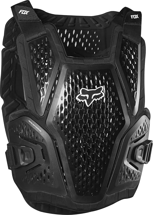 Fox Racing Raceframe Roost Motocross Dirt Bike Chest Guard, Black, Large/X-Large