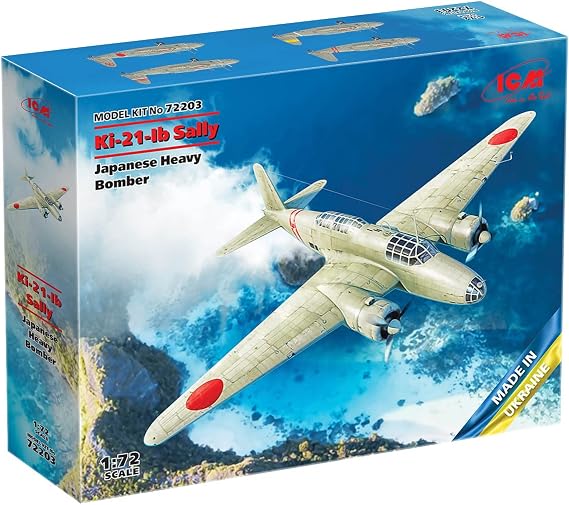 ICM 72203 - Plastic Military Airraft Model Kit Ki-21-Ib 'Sally', Japanese Heavy Bomber - Scale 1:72