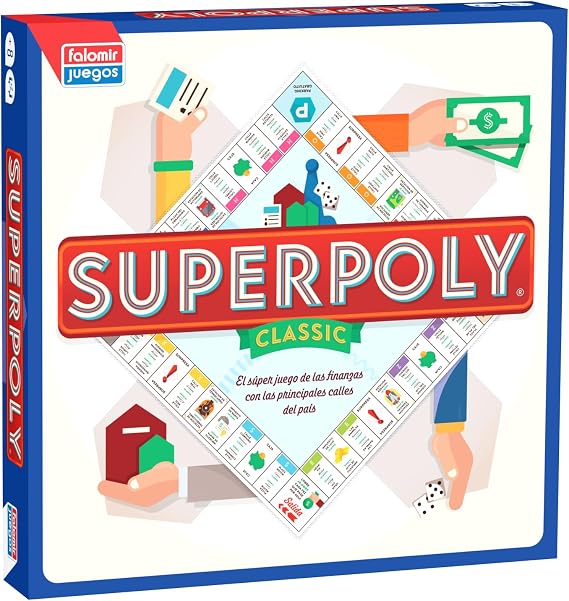 FALOMIR Superpoly, Board Game, Classics, Multicoloured (646375)