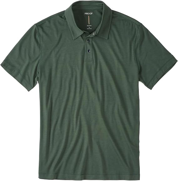 Huckberry Proof Men's 72-Hour Merino Wool Polo Shirt, Short Sleeve, Moisture Wicking & Odor Resistant
