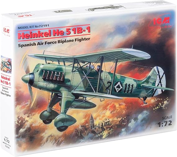 ICM Models He 51B-1 Spanish AF Fighter-Biplane Building Kit