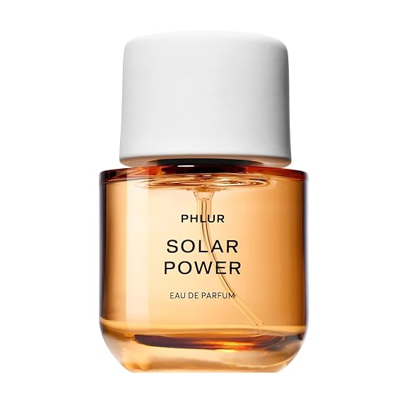 PHLUR Solar Power Perfume for Women & Men, 50 mL | Fruity Floral Perfume with Bergamot, Orange, Driftwood & Solar Musk