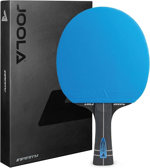 JOOLA Infinity GL Professional Ping Pong Paddles with Paddle Cover - 7-Layer Wood Fiberglass Blade - ITTF Approved - Pro Ping Pong Paddle for Advanced Control & Speed - Table Tennis Racket - Blue