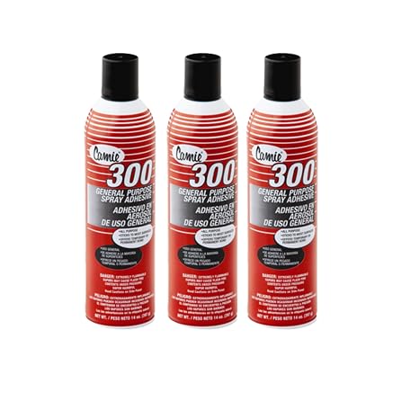 Camie 300 General Purpose Spray Adhesive. (3 Pack)