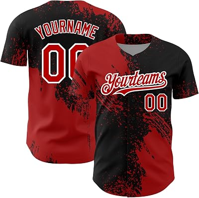Custom Baseball Jerseys Team Uniform Personalized Brush-Style Baseball Shirts Button Up Stitched Men Women Youth Boys