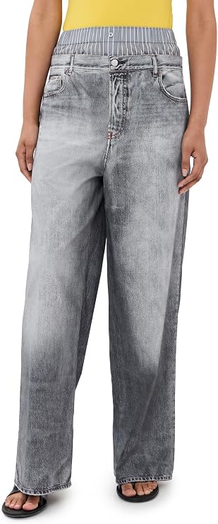 Acne Studios Women's Grey L'Oeil Trousers