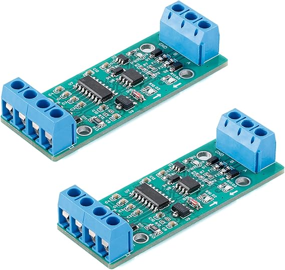 2Pcs RS232 to RS485 Serial Converter Adapter - Bidirectional Level Communication Protocol Converter - Serial Port Conversion Module