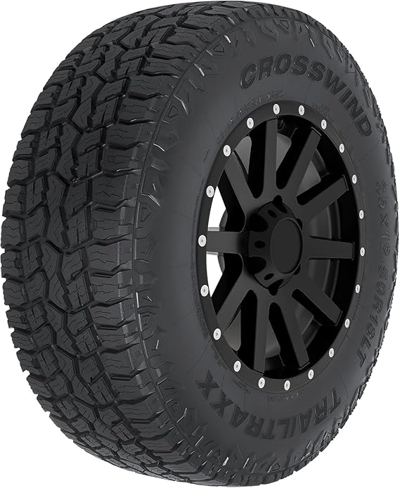 Crosswind Trail Traxx All Terrain LT315/70R17 126Q E Light Truck Tire | Light Truck All Terrain All Weather Traction 126/123Q Rated E (10 Ply) Radial Construction Black Sidewall Tire