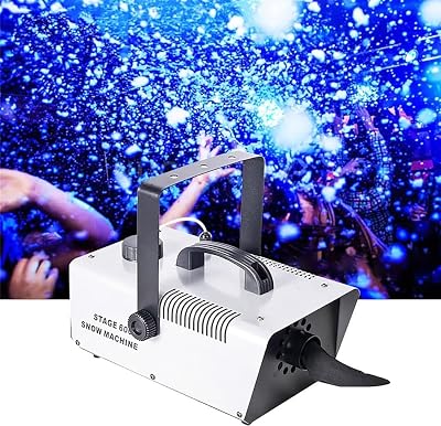 600W Snow Machine, Wired Remote Snow Maker Snowflake Maker for DJ Parties, Christmas, Holidays, Parties1500W