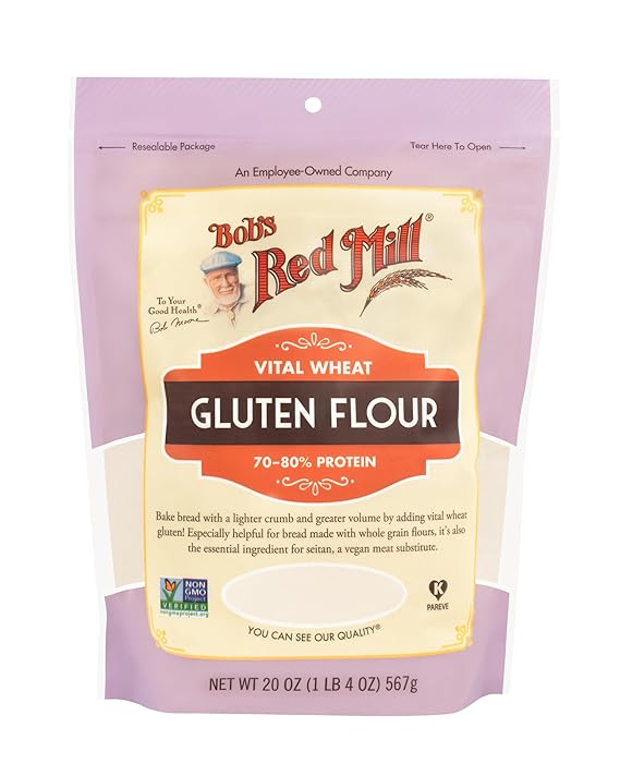 Bob's Red Mill Vital Wheat Gluten Flour, 20oz (Pack of 1) - Vegan, Keto Friendly, Kosher