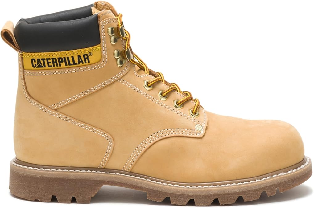 Caterpillar Men's Second Shift Steel Toe Work Boot, Honey, 10.5
