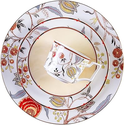Plates and bowls sets plates dinnerware sets 24 piece dinner plates dishes set for 6 kitchen plates and bowls set for home kitchen bone china dinnerware set dinnerware set
