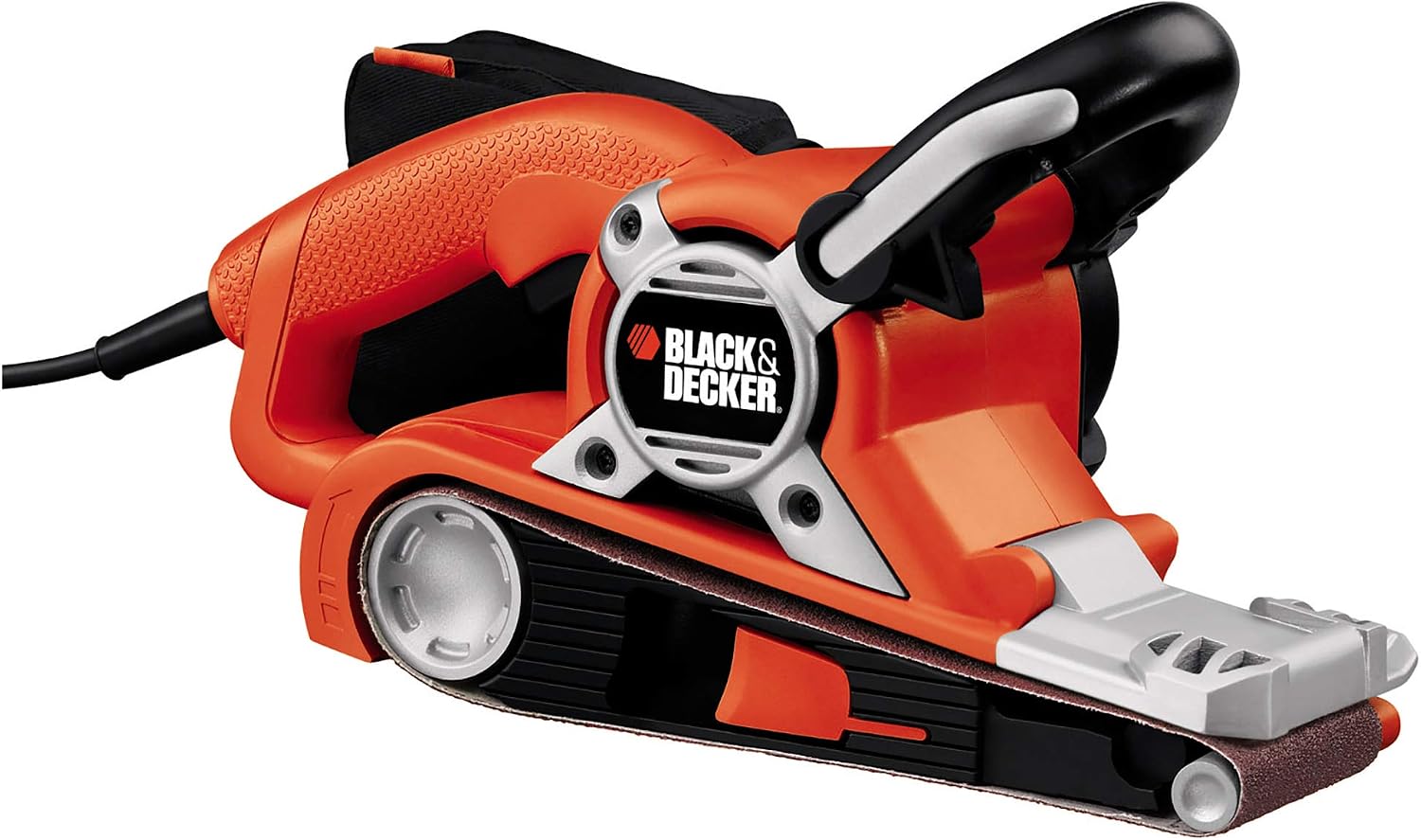 BLACKDECKER 720 W Angled Belt Sander for Large Surfaces with Cyclonic Action Dust Canister, KA88-GB