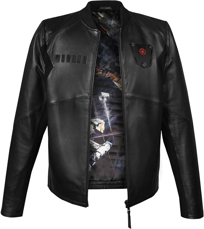 Musterbrand BLACK Star Wars Tie Pilot Limited Edition Leather Jacket, US X-Small