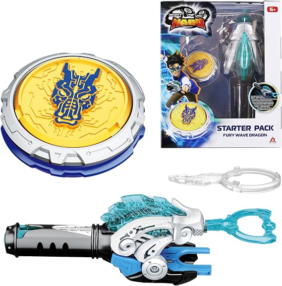 INFINITY NADO Battling Toys, Battle Set with Spinning Top & String Launcher, Metal Brust Gyro Kids Gifts for Boys and Girls Age 5+ (Dragon)